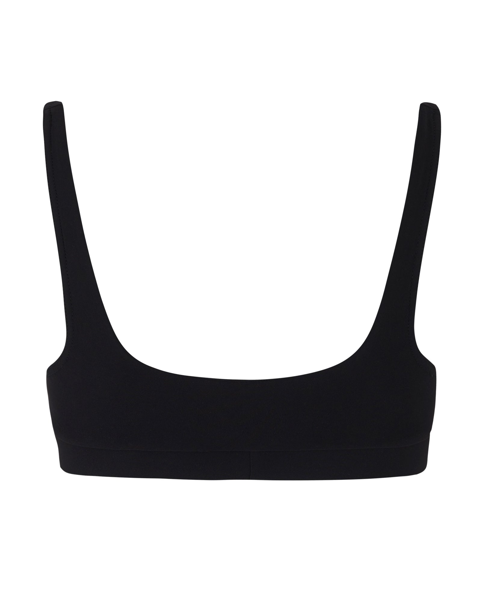 CROP BIKINI TOP BLACK