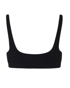 CROP BIKINI TOP BLACK